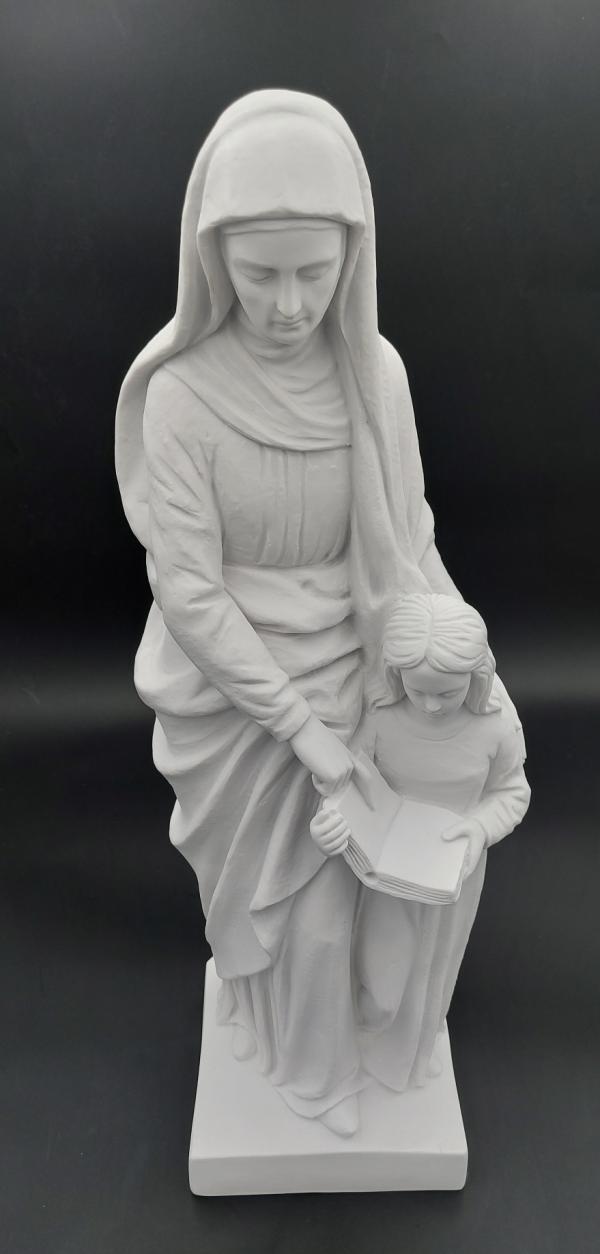 SAINTE ANNE EN MARBRE RECONSTITUE 58CM