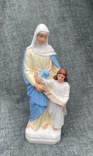 STATUE SAINTE ANNE 20 CM POLYCHROME PIERRELINE
