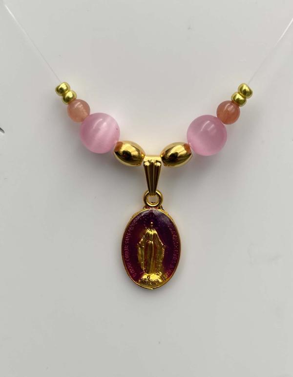 COLLIER AVEC MÉDAILLE MIRACULEUSE DIFFÉRENTS COLORIS