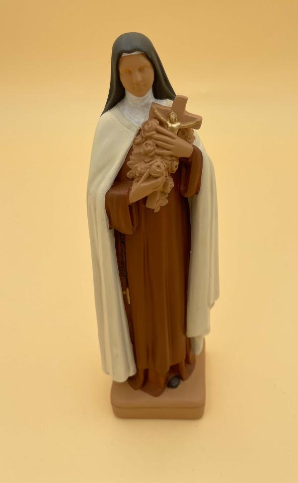STATUE SAINTE THERESE DEBOUT PIERRELINE POLYCHROME